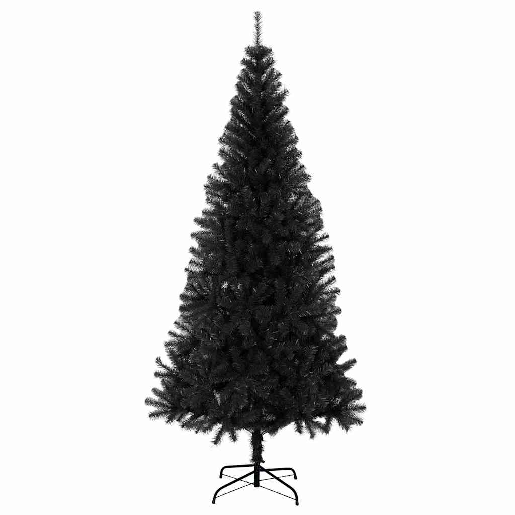 Vidaxl kunstkerstboom met standaard 180 cm pvc zwart