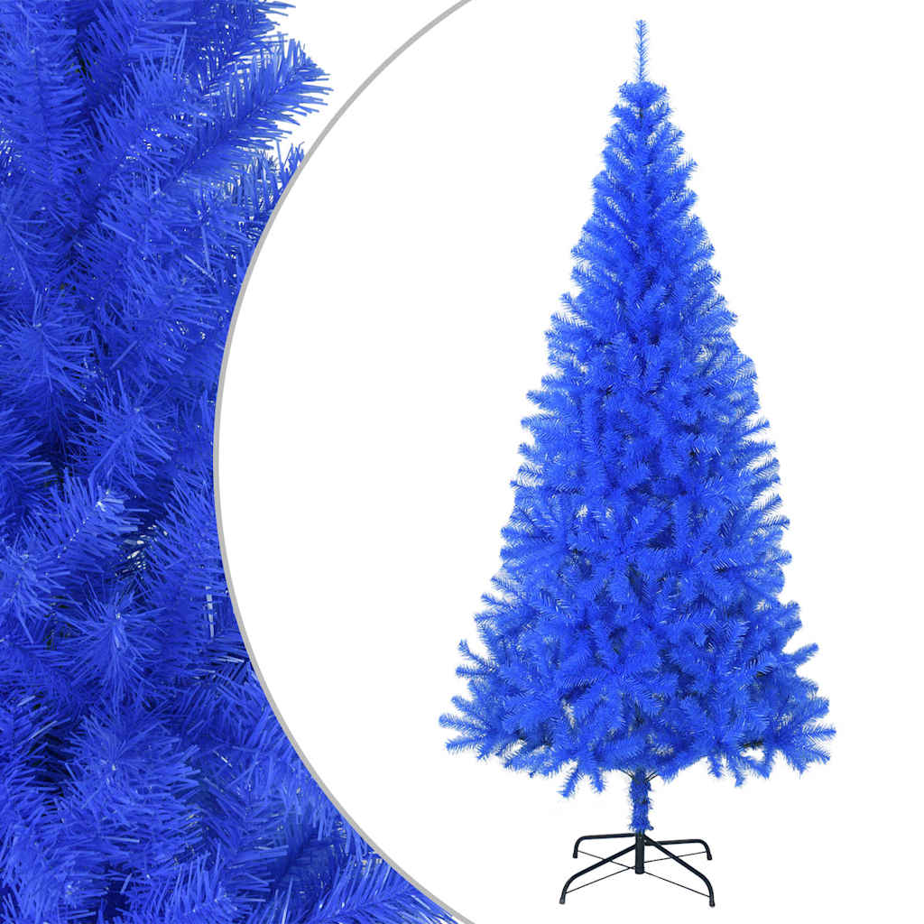 VidaXL Künstlicher Weihnachtsbaum mit Ständer, 210 cm, PVC, Blau
