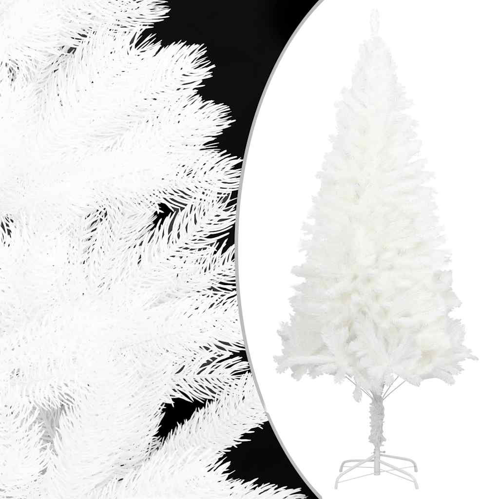 Künstlicher Weihnachtsbaum von VidaXL mit naturgetreuen Nadeln, 120 cm, Weiß