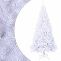 Vidaxl kunstkerstboom met dikke takken 210 cm pvc wit