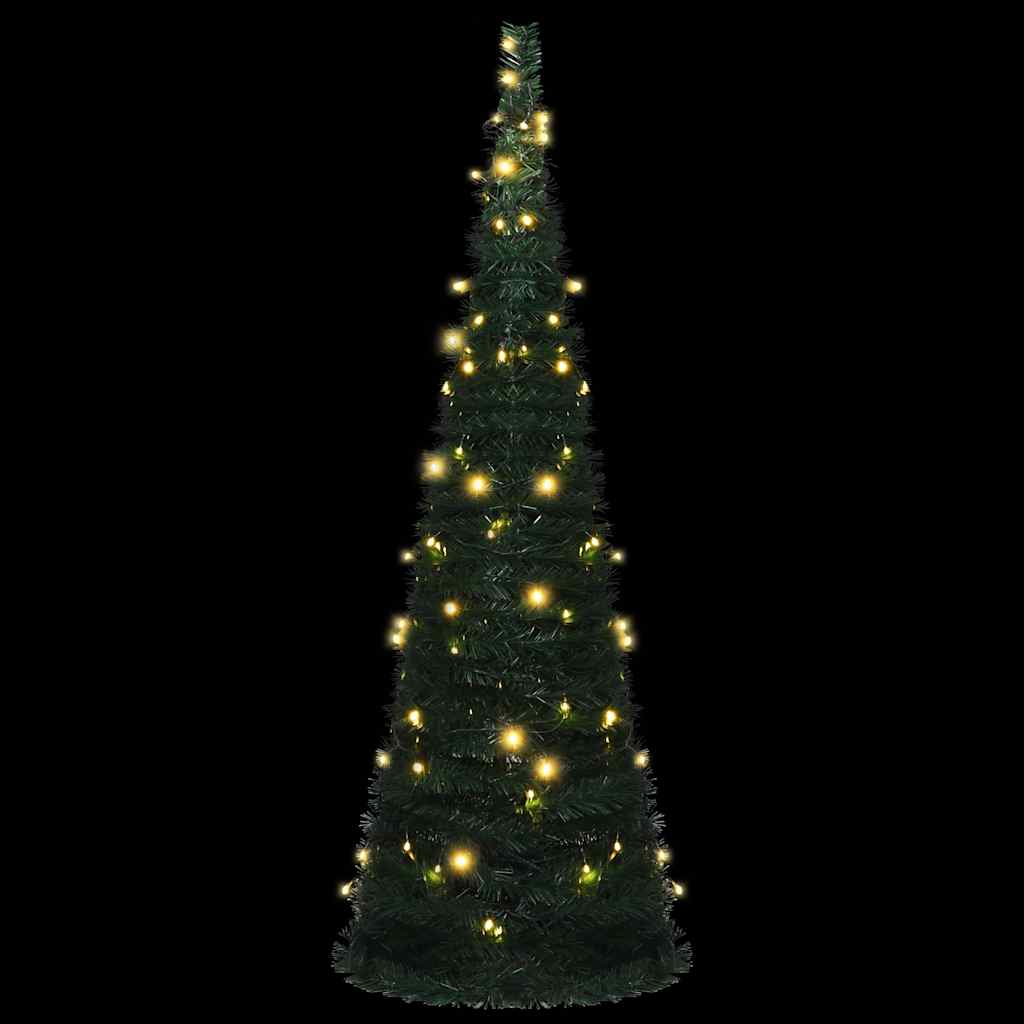 Vidaxl kunstkerstboom met verlichting pop-up 180 cm groen