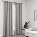 VidaXL Gardinenhaken in Leinenoptik, Verdunkelung, 2 Stück, 140 x 245 cm, Grau