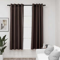 VidaXL Vorhänge in Leinenoptik, verdunkelnd, Ösen, 2 Stück, 140 x 175 cm, Taupe