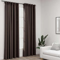 VidaXL Gardinenhaken in Leinenoptik, 2 Stück, 140 x 225 cm, taupe