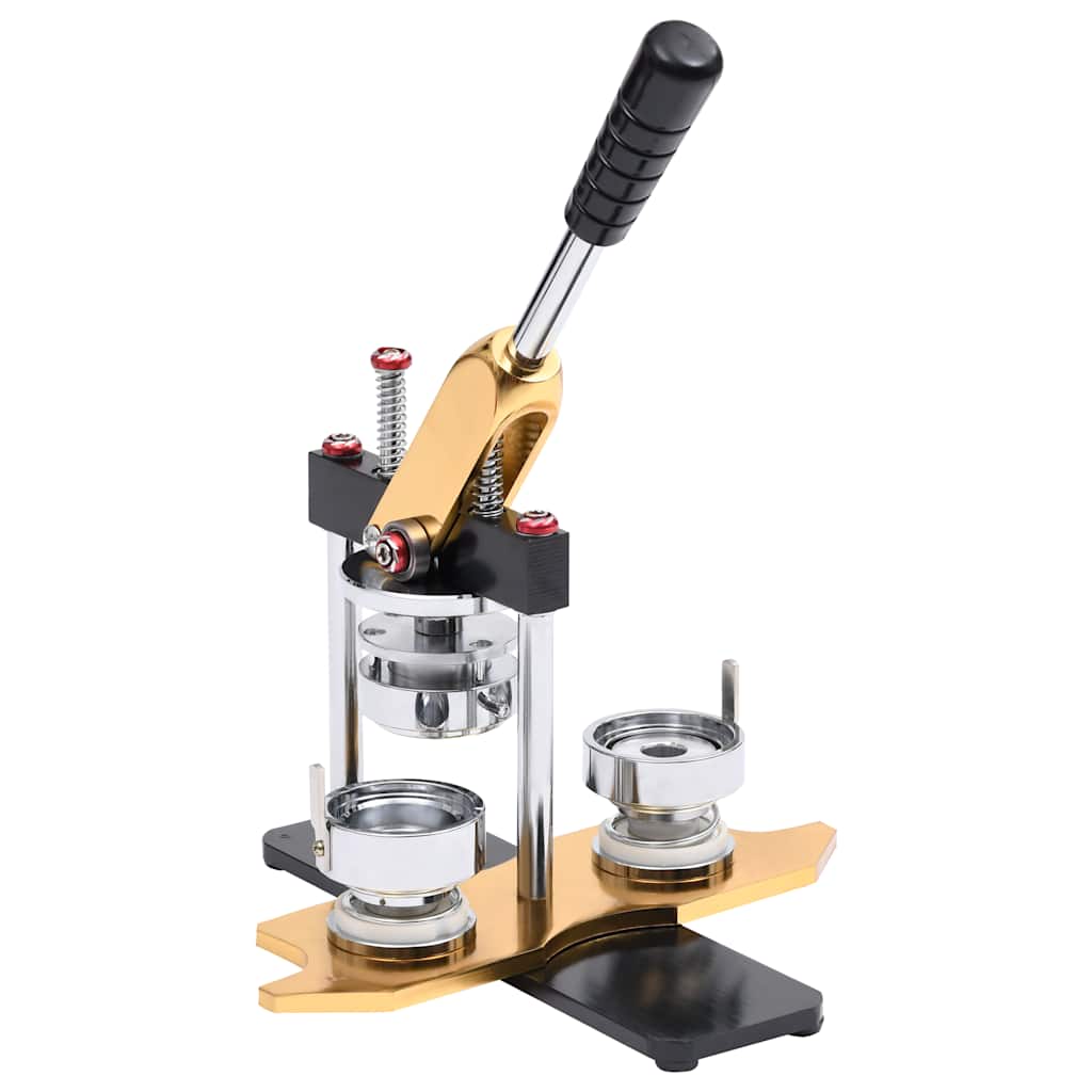 VidaXL Buttonmaschine mit Kreisschneider und Rotationsstanze 37 mm