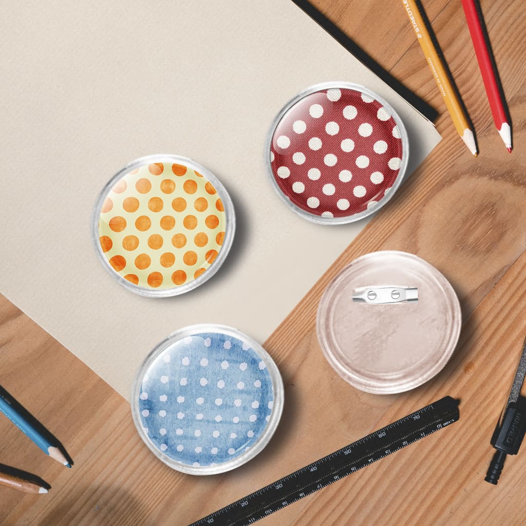 Vidaxl buttons met spelden 100 st 58 mm acryl