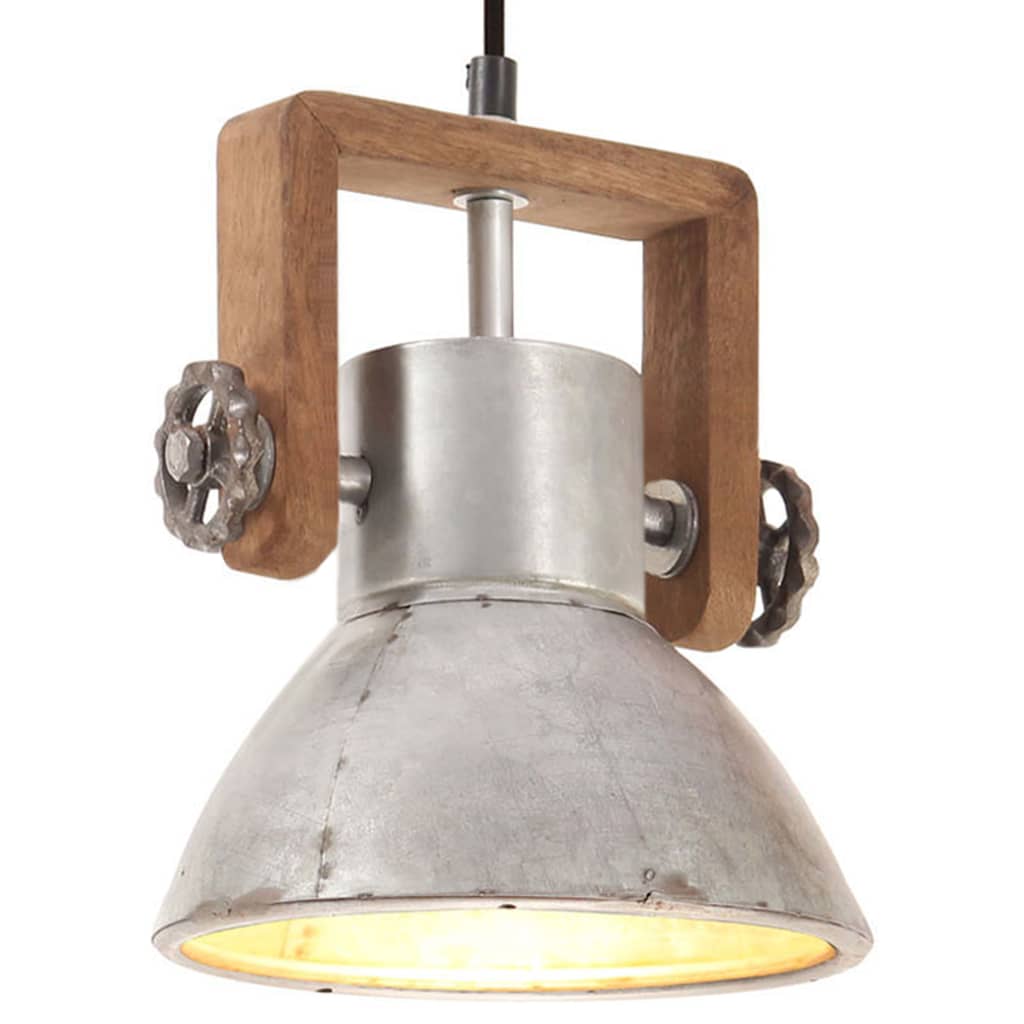Vidaxl Hängeleuchte Industrial um 25 W e27 19 cm Silberfarbe