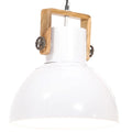 VidaXL Industrielle Pendelleuchte Rund 25 W E27 40 cm Weiß