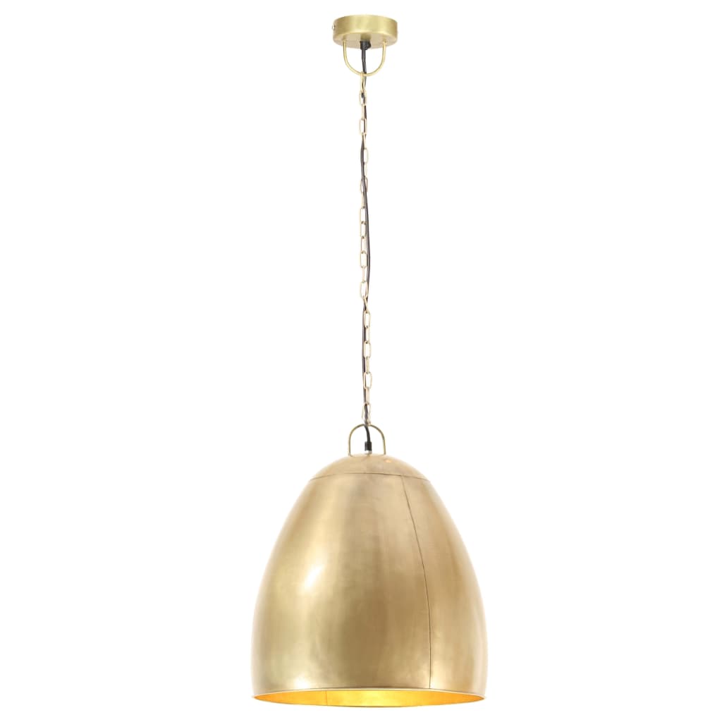VidaXL Industrielle Pendelleuchte Rund 25 W E27 42 cm Messingfarben