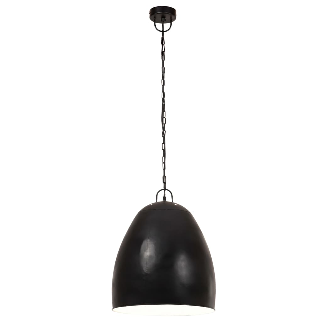 VidaXL Industrielle Pendelleuchte Rund 25 W E27 42 cm Schwarz