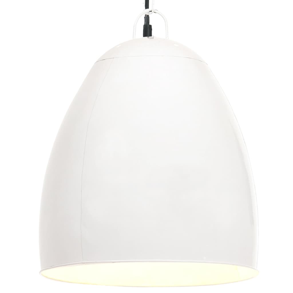 VidaXL Industrielle Pendelleuchte Rund 25 W E27 42 cm Weiß