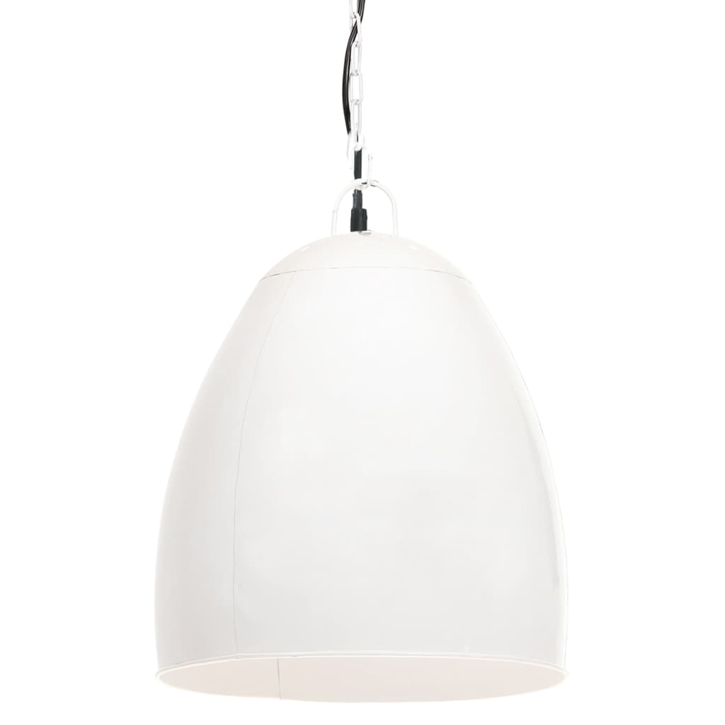 VidaXL Industrielle Pendelleuchte Rund 25 W E27 42 cm Weiß