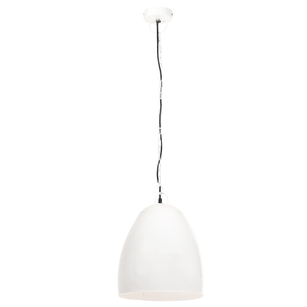 VidaXL Industrielle Pendelleuchte Rund 25 W E27 42 cm Weiß