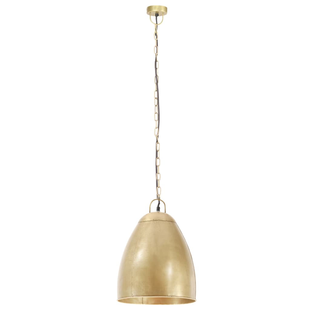 VidaXL Industrielle Pendelleuchte Rund 25 W E27 32 cm Messingfarben