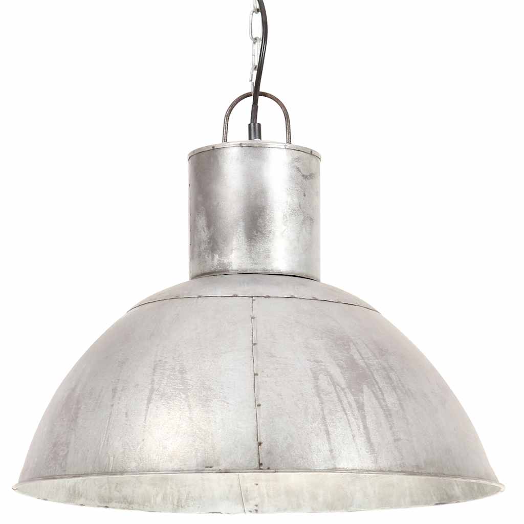 VidaXL Pendelleuchte rund 25 W E27 48 cm silberfarben