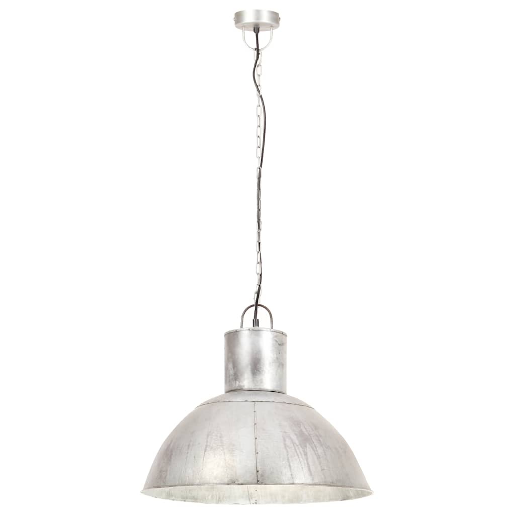 VidaXL Pendelleuchte rund 25 W E27 48 cm silberfarben