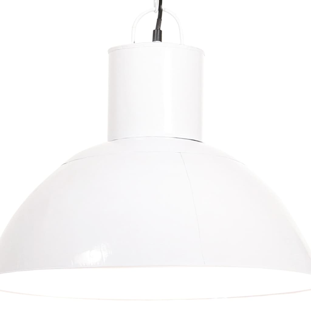 VidaXL Pendelleuchte rund 25 W E27 48 cm Weiß