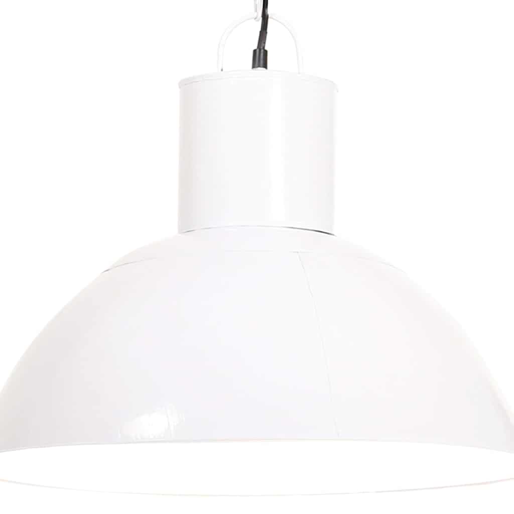 VidaXL Pendelleuchte rund 25 W E27 48 cm Weiß