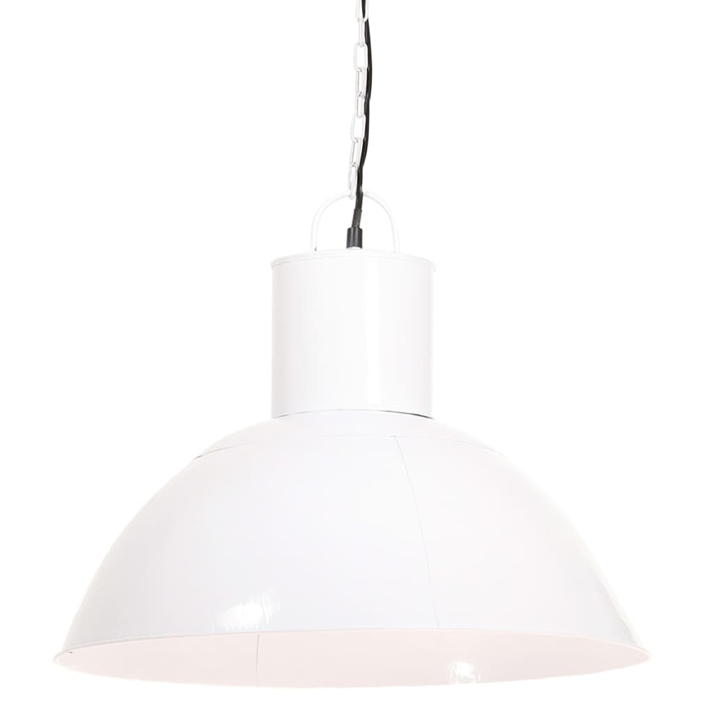 VidaXL Pendelleuchte rund 25 W E27 48 cm Weiß