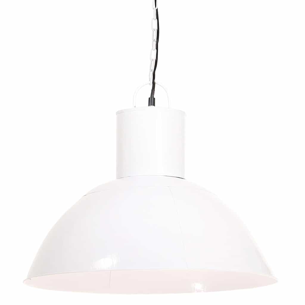 VidaXL Pendelleuchte rund 25 W E27 48 cm Weiß