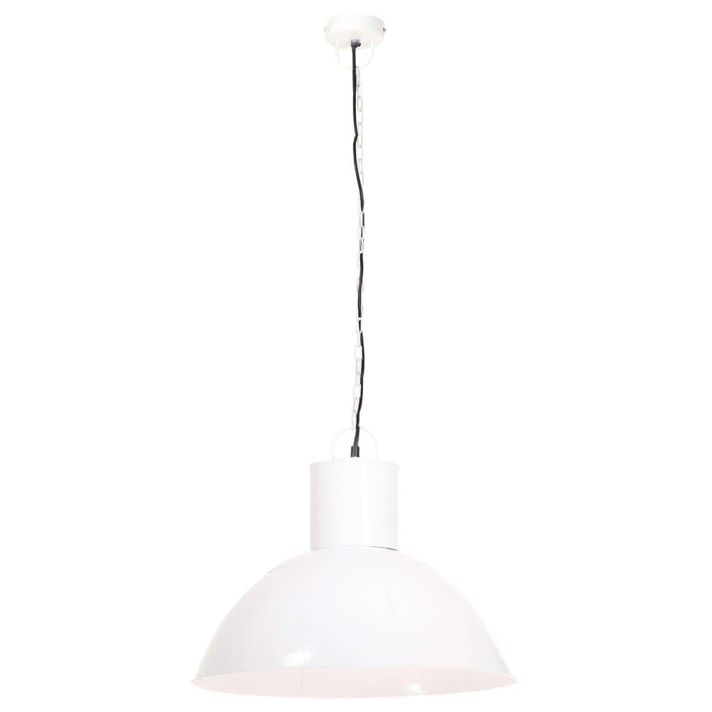 VidaXL Pendelleuchte rund 25 W E27 48 cm Weiß