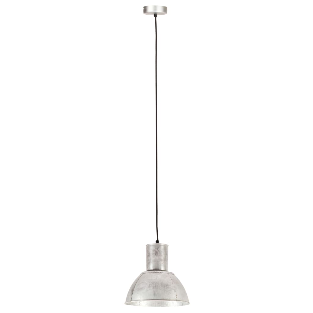 Vidaxl Hängelampe um 25 W E27 28,5 cm Silberfarbe