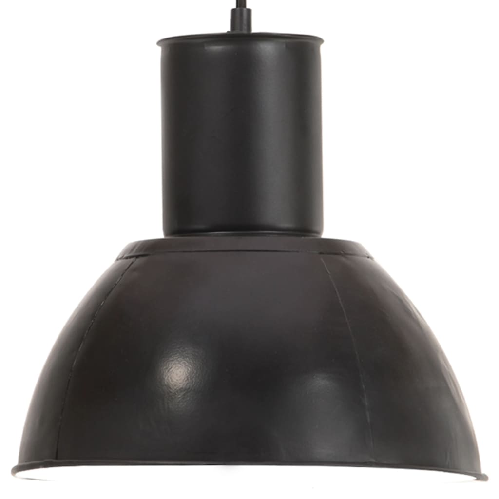 VidaXL Pendelleuchte rund 25 W E27 28,5 cm Schwarz