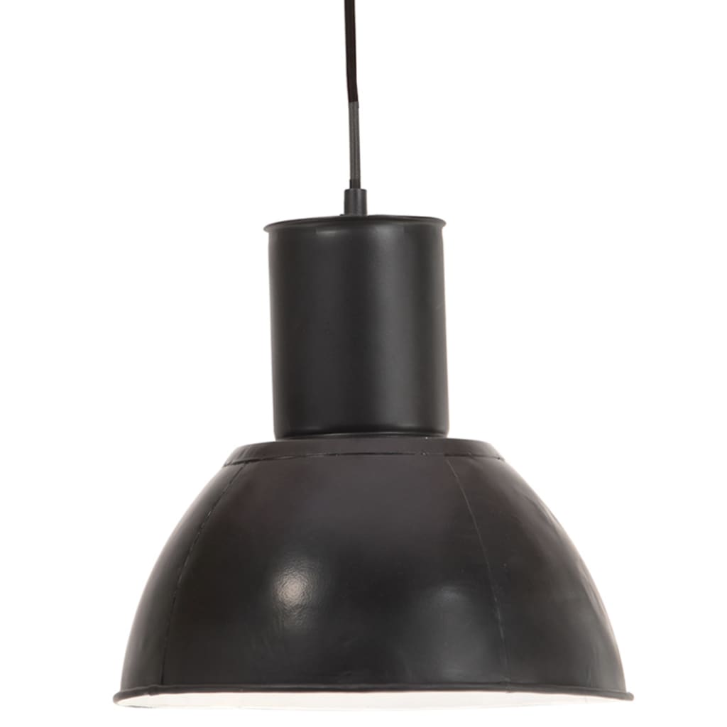 VidaXL Pendelleuchte rund 25 W E27 28,5 cm Schwarz