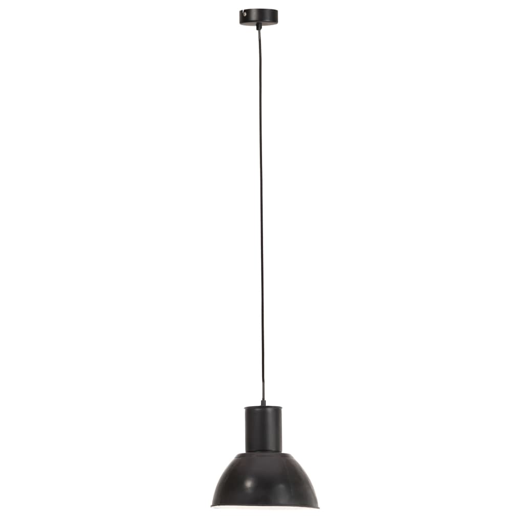 VidaXL Pendelleuchte rund 25 W E27 28,5 cm Schwarz