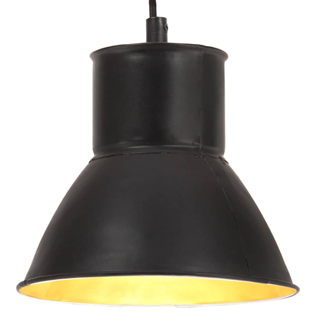 VidaXL Pendelleuchte rund 25 W E27 17 cm Schwarz