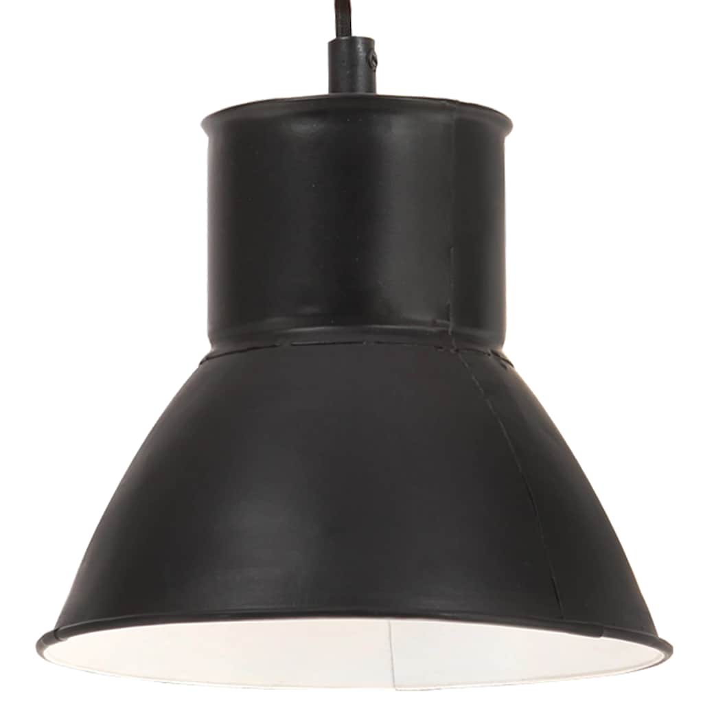VidaXL Pendelleuchte rund 25 W E27 17 cm Schwarz