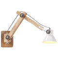 Vidaxl wandlamp industrieel rond e27 wit