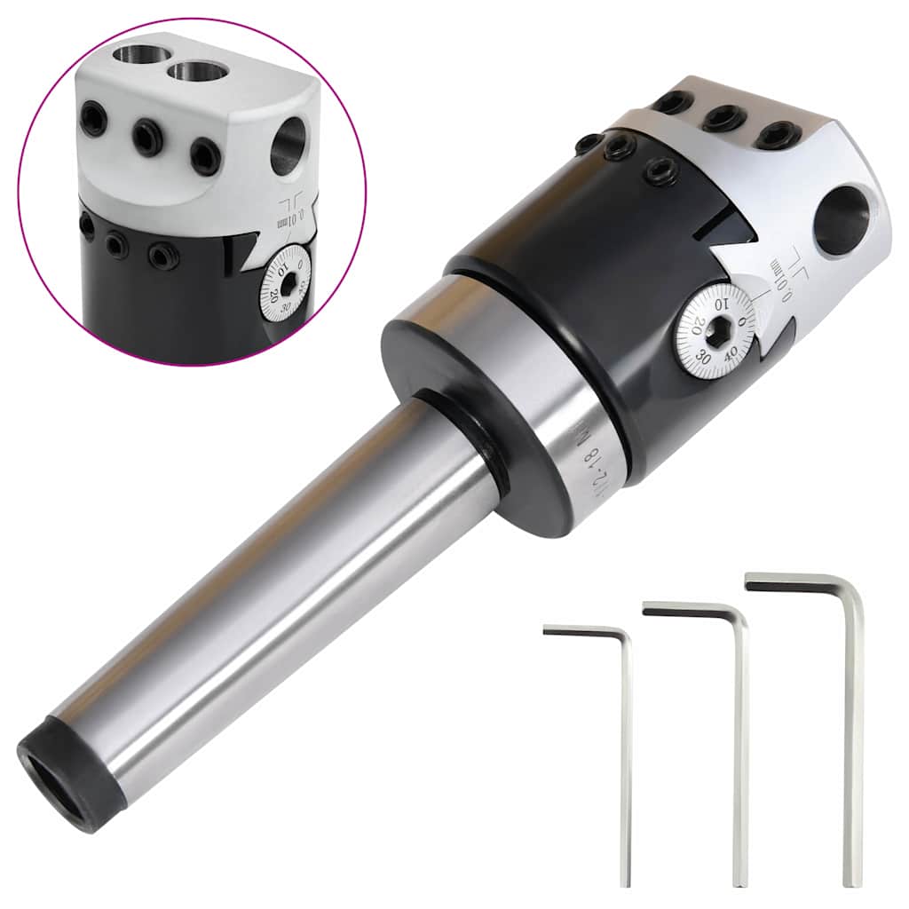 VidaXL Bohrfutter mit MT3 Bohrschaft für Drehmaschinen 50 mm