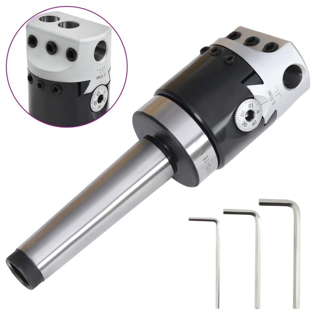 VidaXL Bohrfutter mit MT3 Bohrschaft für Drehmaschinen 50 mm