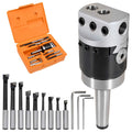 VidaXL 15-teiliges Bohrerset mit MT2-F1-12 Bohrfutter 50 mm
