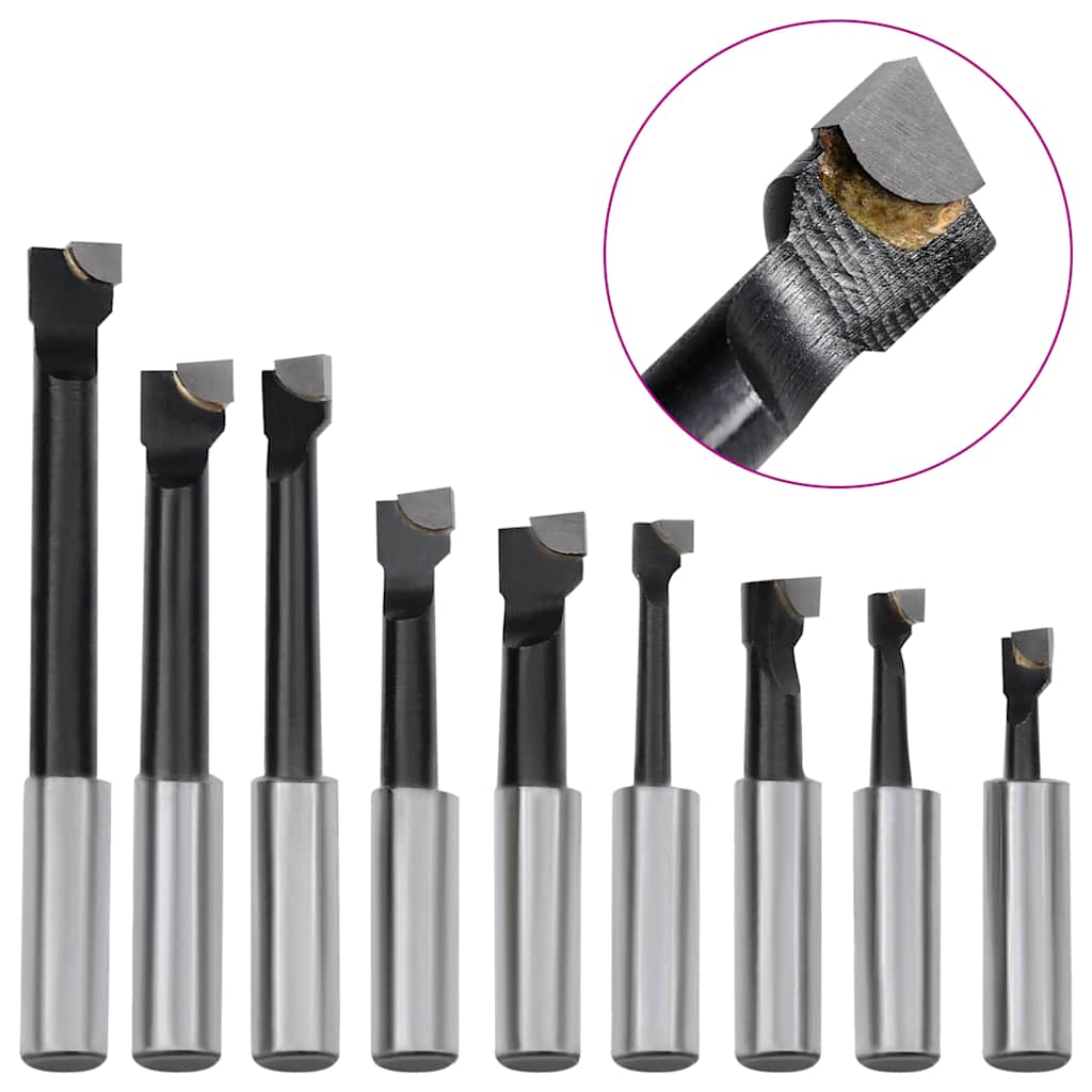 VidaXL 15-teiliges Bohrerset mit MT2-F1-12 Bohrfutter 50 mm