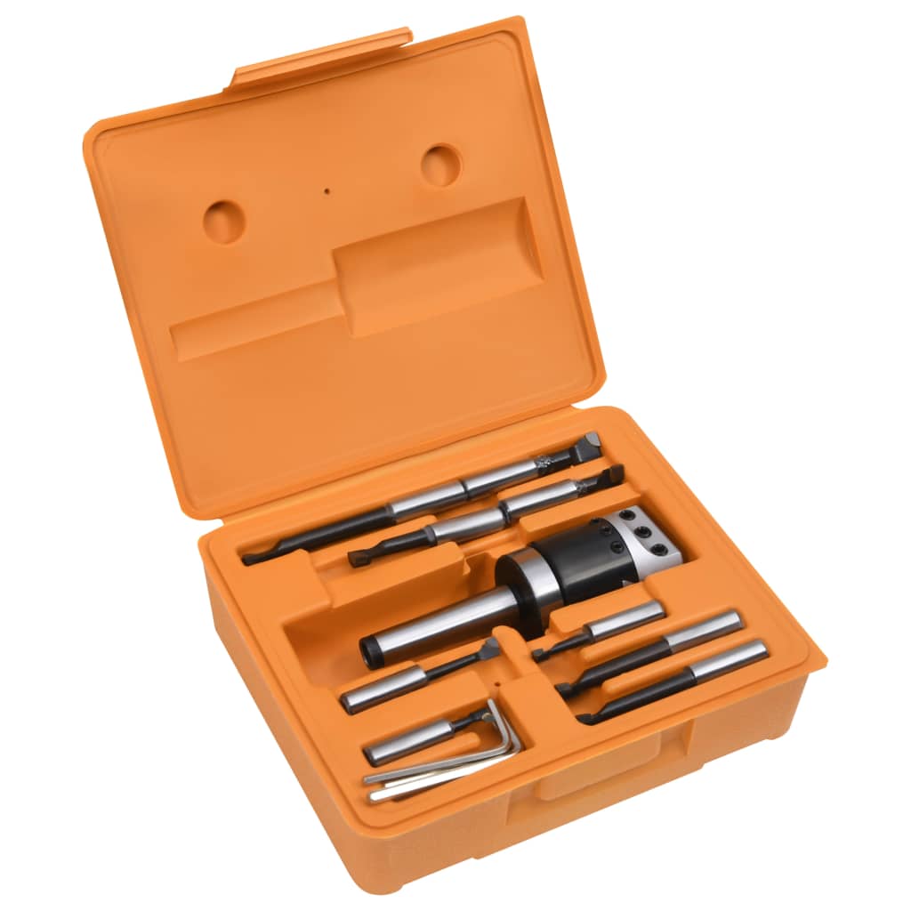 VidaXL 15-teiliges Bohrer-Set mit MT3-F1-12 Bohrfutter 50 mm