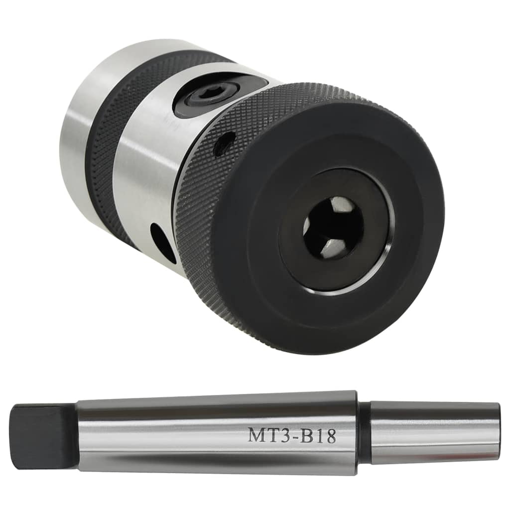 VidaXL Bohrfutter B18 mit MT3 Schaft für M3-M16 Gewinde