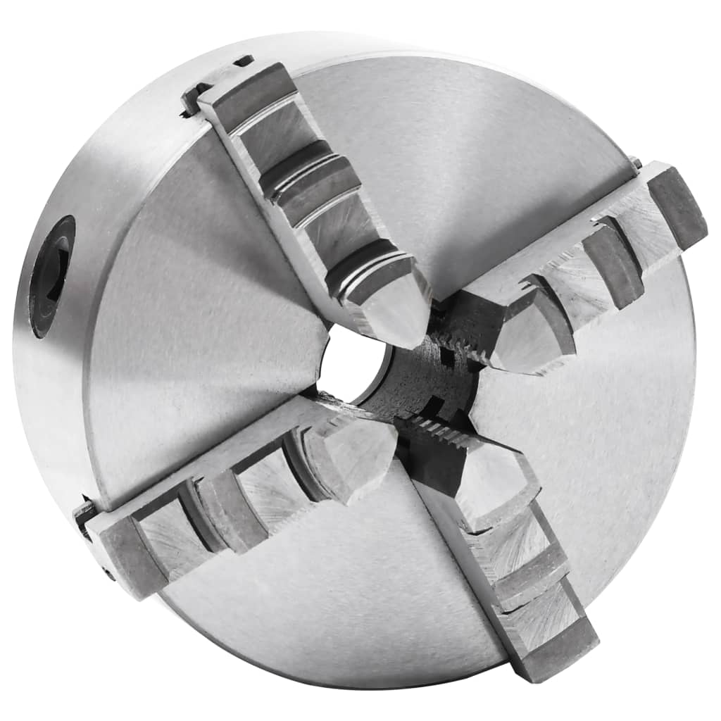 VIDAXL -Klauenplatte mit 4 Becken -Selbstzentrieren von 125 mm Stahl