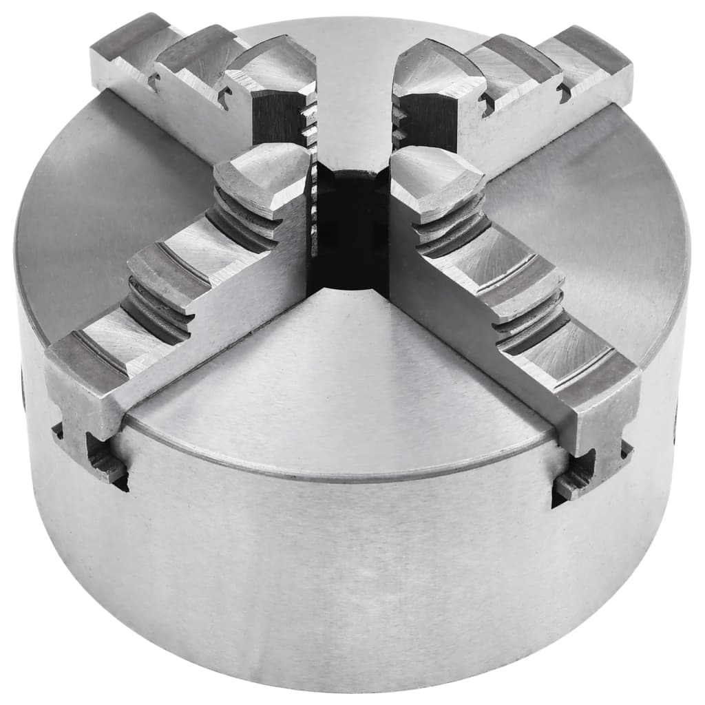 VIDAXL -Klauenplatte mit 4 Becken -Selbstzentrieren von 125 mm Stahl