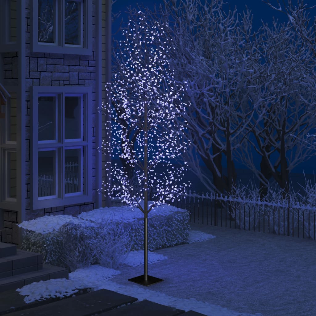 VidaXL Weihnachtsbaum 1200 LEDs Blaulicht Kirschblüten 400 cm