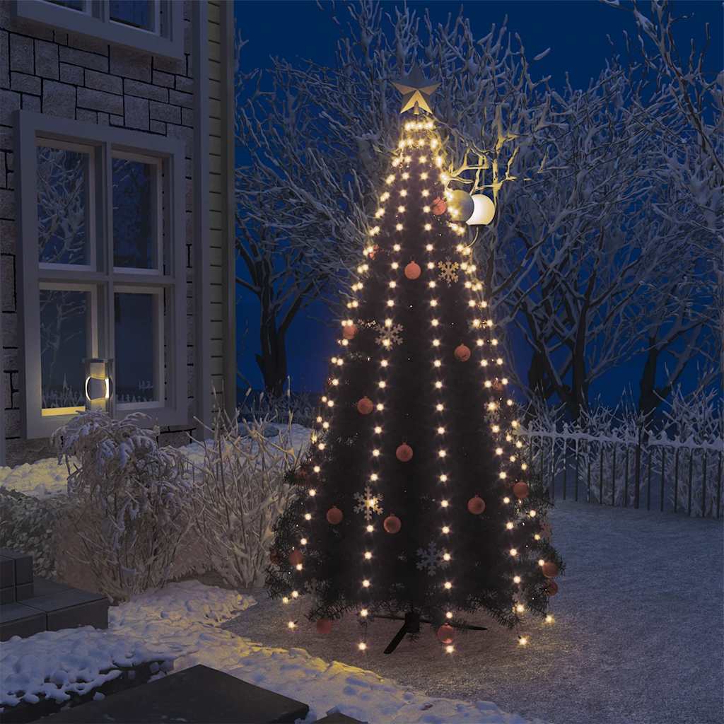 VidaXL Weihnachtsbaumbeleuchtung mit 250 LEDs, Gesamtlänge 250 cm