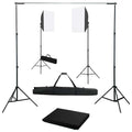 Vidaxl fotostudioset met softboxlampen en achtergrond