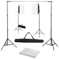 Vidaxl fotostudioset met softboxlampen en achtergrond