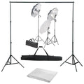 Vidaxl fotostudioset met verlichtingsset en achtergrond