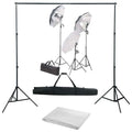 Vidaxl fotostudioset met verlichtingsset en achtergrond