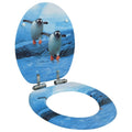 VidaXL WC-Sitz mit Soft-Close-Deckel, Pinguin-MDF