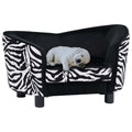 VidaXL Hundebank 68x38x38 cm Plüsch schwarz