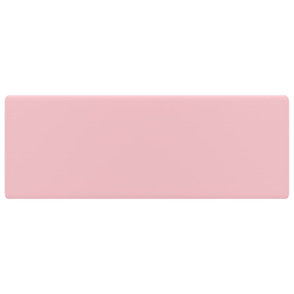 VIDAXL Waschtisch mit Landesquadrat 41 x 41 cm Keramiksohle Rosa
