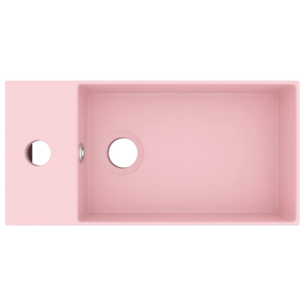 Vidaxl wastafel met overloop keramiek matroze